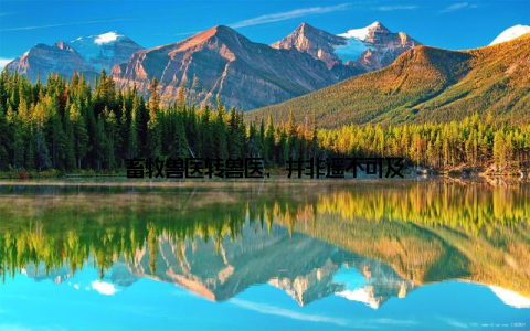 畜牧兽医转兽医, 并非遥不可及