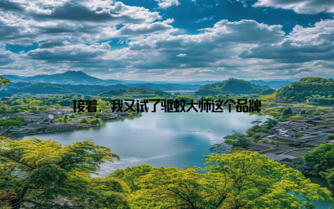 接着, 我又试了驱蚊大师这个品牌