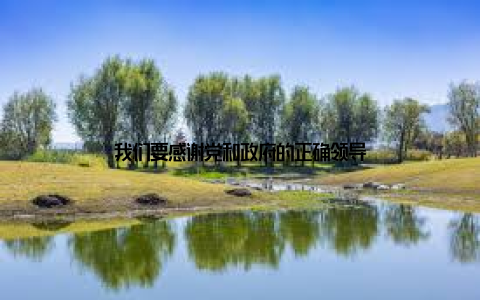 我们要感谢党和政府的正确领导