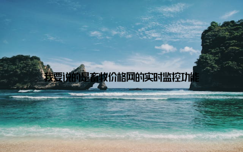 我要说的是畜牧价格网的实时监控功能