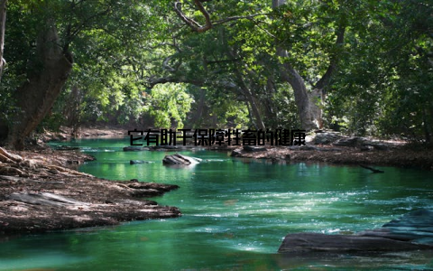 它有助于保障牲畜的健康