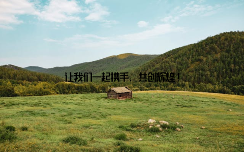 让我们一起携手, 共创辉煌!