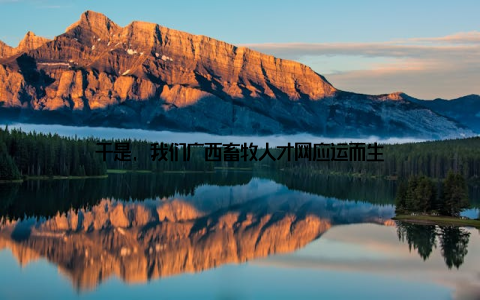 于是, 我们广西畜牧人才网应运而生