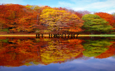 终于, 比赛的日子到了