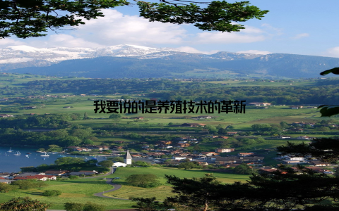 我要说的是养殖技术的革新