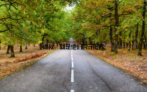 而我, 就是他们的守护者