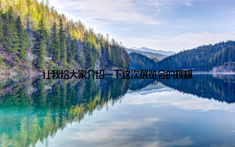 让我给大家介绍一下这次展览会的规模