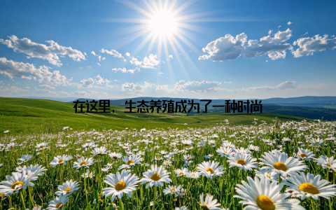 在这里, 生态养殖成为了一种时尚